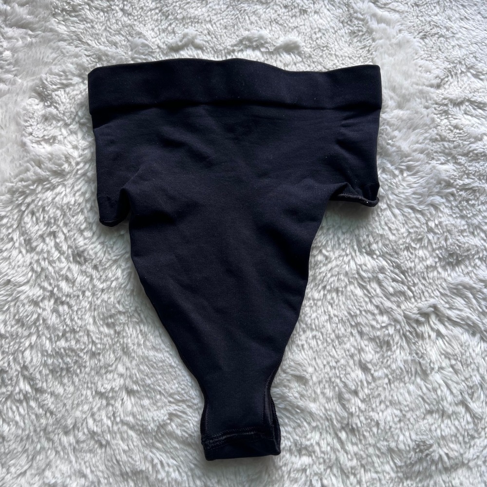 SKIMS Sculpting High Waist Thong Onyx Black Seamless Shapewear Size XXS NWOT